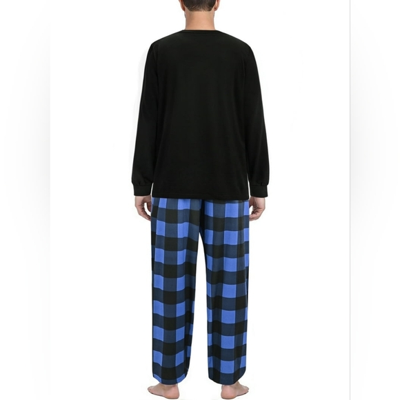 Men Pajamas Set Long Sleeve 2 Piece Set - Picture 3 of 5